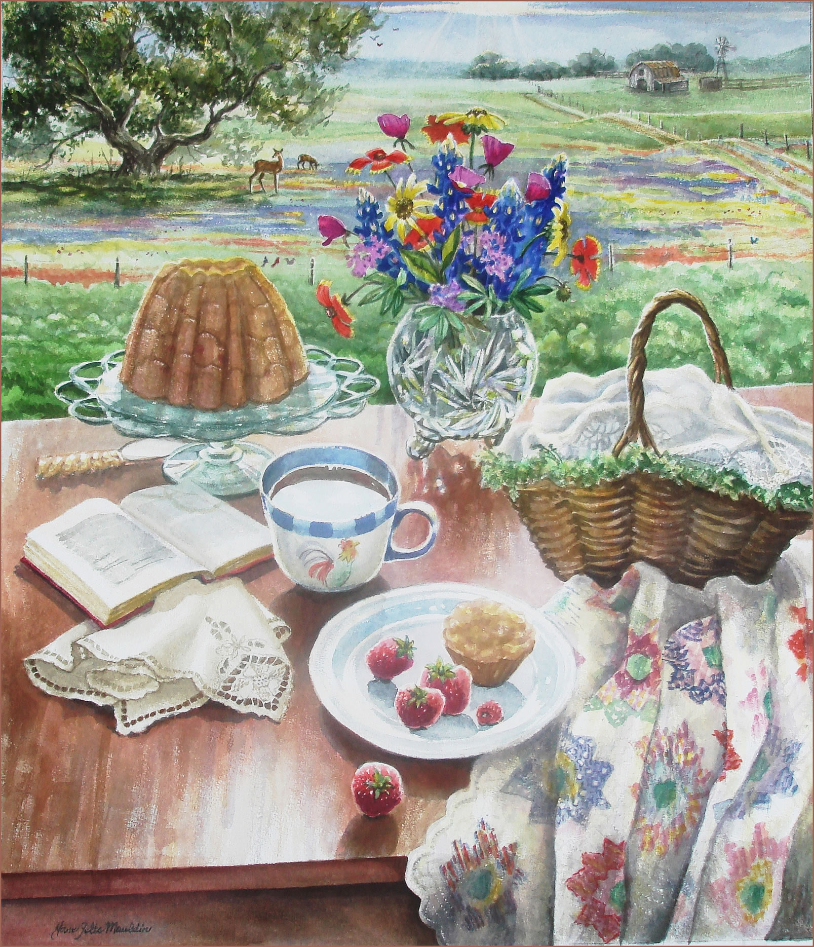 Image of Breakfast Alfresco by Jane Felts Mauldin